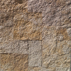 Panel de piedra natural Morisca oro para revestimiento de fachadas o muros